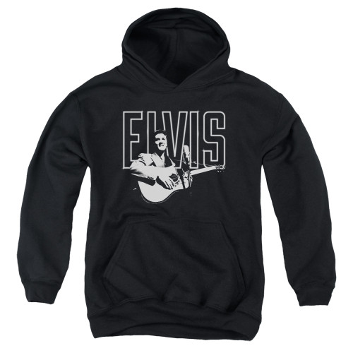 Image for Elvis Presley Youth Hoodie - White Glow