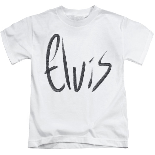 Image for Elvis Presley Kids T-Shirt - Sketchy Name