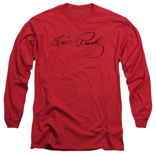 Image for Elvis Presley Long Sleeve T-Shirt - Signature Sketch