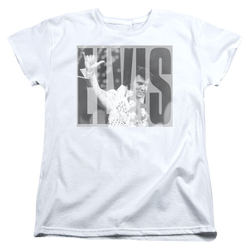 Image for Elvis Presley Woman's T-Shirt - Aloha Gray