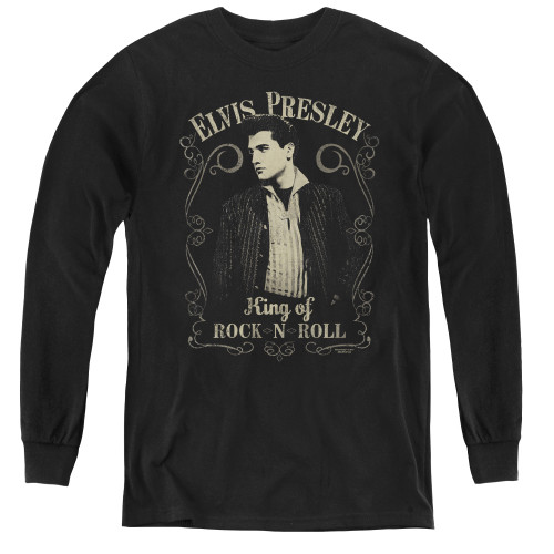 Image for Elvis Presley Youth Long Sleeve T-Shirt - Rock Legend