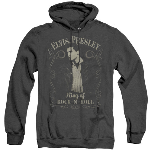 Image for Elvis Presley Heather Hoodie - Rock Legend