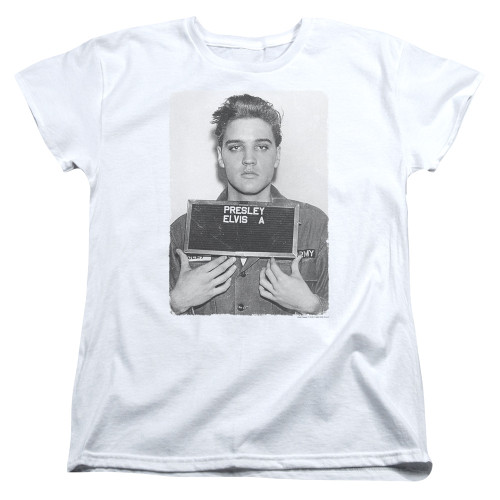 Image for Elvis Presley Woman's T-Shirt - Army Mug Shot