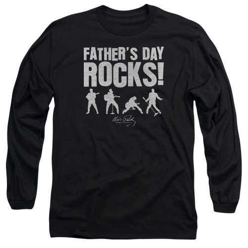 Image for Elvis Presley Long Sleeve T-Shirt - Father's Day Rocks