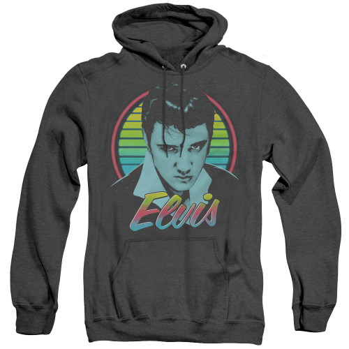 Image for Elvis Presley Heather Hoodie - Neon King