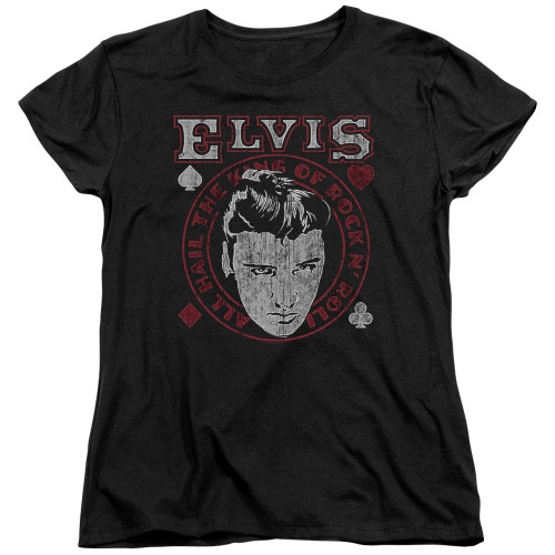 Image for Elvis Presley Woman's T-Shirt - Hail the King