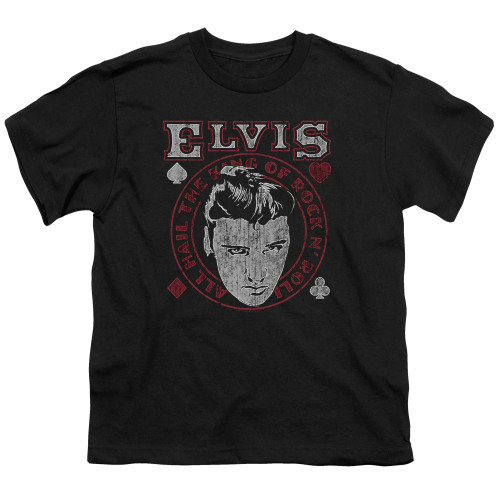 Image for Elvis Presley Youth T-Shirt - Hail the King