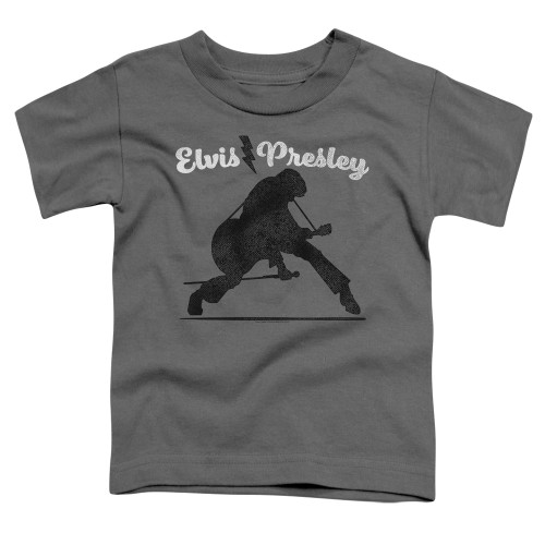 Image for Elvis Presley Toddler T-Shirt - Overprint on Charcoal