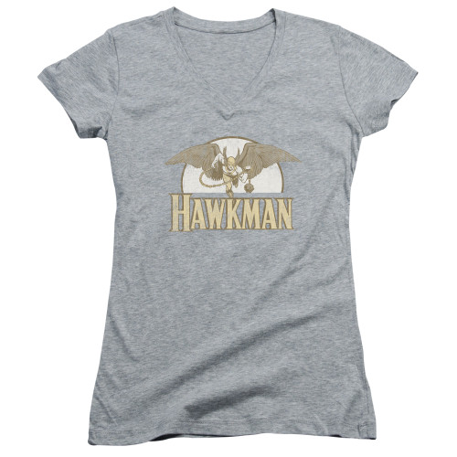 Image for Hawkman Girls V Neck T-Shirt - Fly By