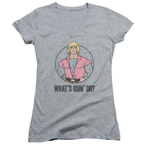 Image for Masters of the Universe Girls V Neck T-Shirt - What's Goin' On