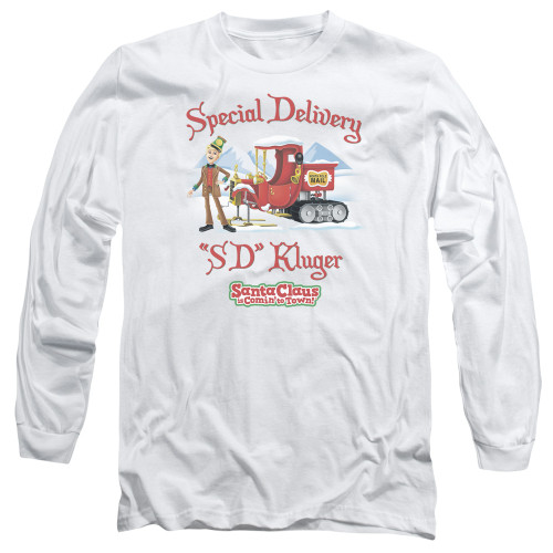 Image for Santa Claus is Coming to Town Long Sleeve T-Shirt - Kluger