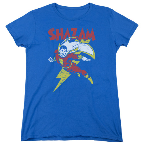 Image for Shazam Woman's T-Shirt - Lets Fly