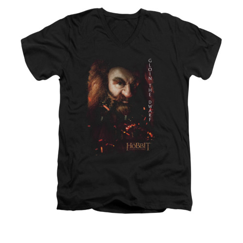 The Hobbit V-Neck T-Shirt - Gloin Poster