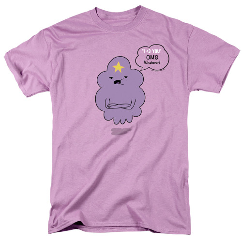 Image for Adventure Time T-Shirt - Lumpy Space Princess OMG on Lavender