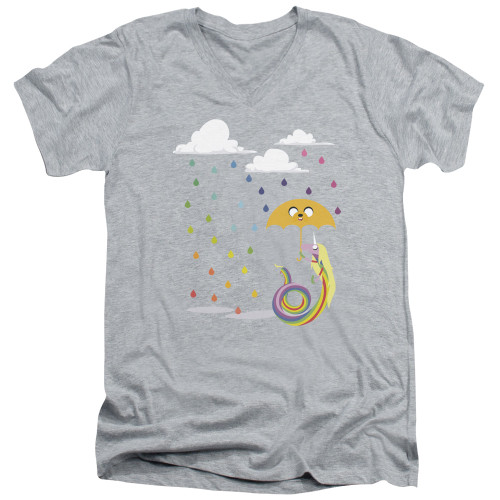 Image for Adventure Time V-Neck T-Shirt Lady In The Rain
