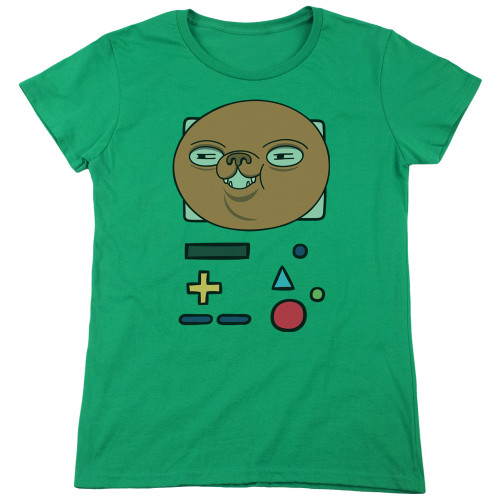 Image for Adventure Time Woman's T-Shirt - BMO Mask