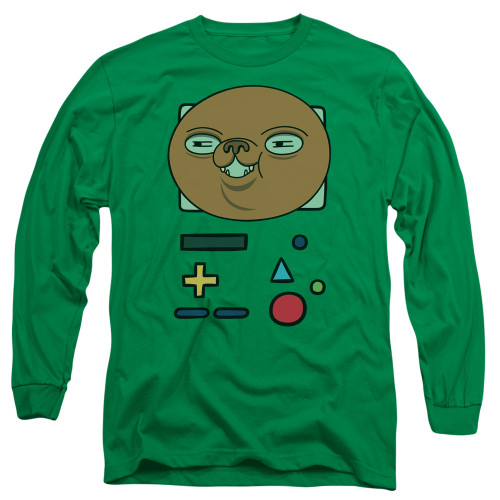 Image for Adventure Time Long Sleeve T-Shirt - BMO Mask
