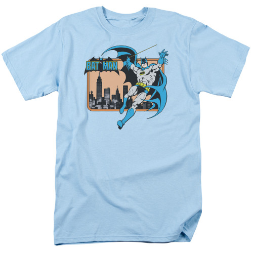 Image for Batman T-Shirt - Batman In The City on Light blue