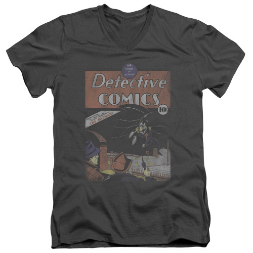Image for Batman V-Neck T-Shirt Detective #27 Distressed