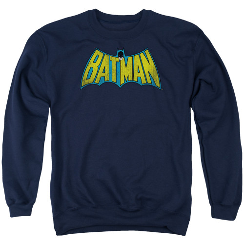 Image for Batman Crewneck - Classic Batman Logo on Navy