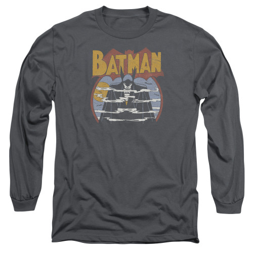 Image for Batman Long Sleeve T-Shirt - Foggy on Charcoal