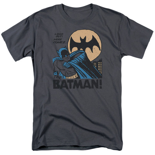 Image for Batman T-Shirt - Look Out on Charcoal