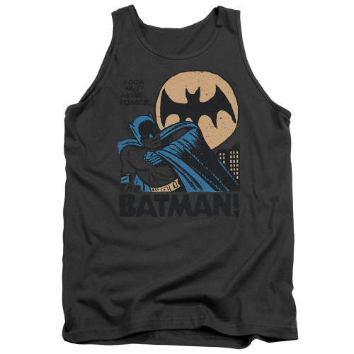 Image for Batman Tank Top - Look Out on Charcoal
