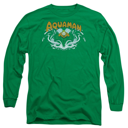 Image for Aquaman Long Sleeve T-Shirt - Aquaman Splash