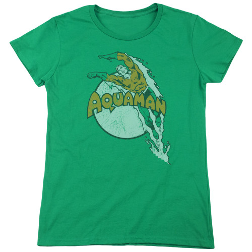 Image for Aquaman Woman's T-Shirt - Splash