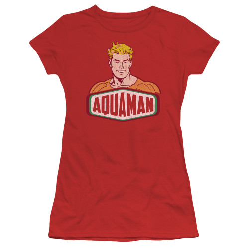 Image for Aquaman Girls T-Shirt - Aquaman Sign