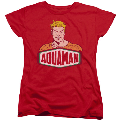 Image for Aquaman Woman's T-Shirt - Aquaman Sign