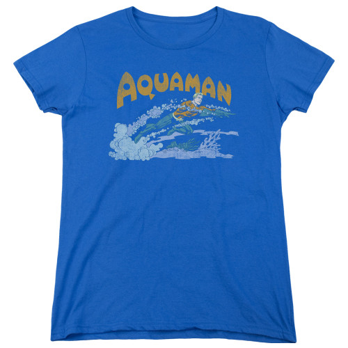 Image for Aquaman Woman's T-Shirt - Aqua Swim