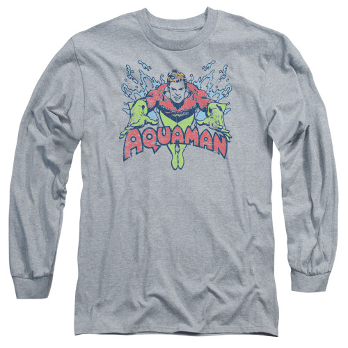 Image for Aquaman Long Sleeve T-Shirt - Splish Splash