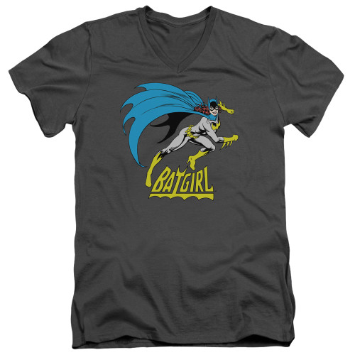 Image for Batgirl V-Neck T-Shirt Batgirl is Hot