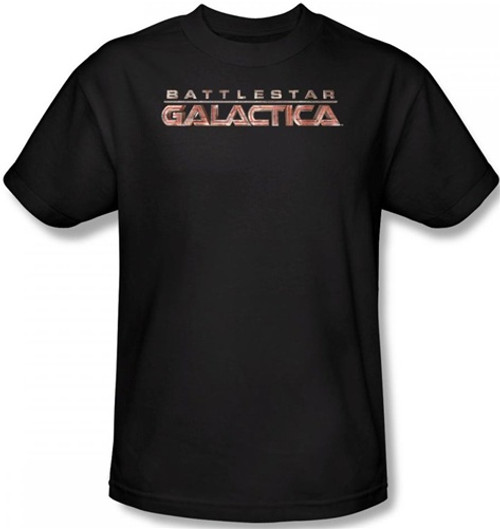 Image Closeup for Battlestar Galactica T-Shirt - Show Logo