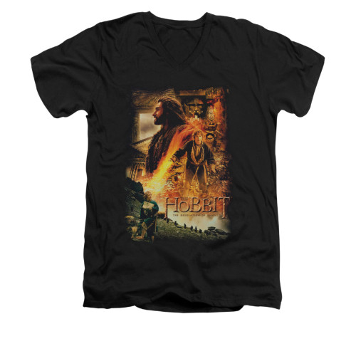 The Hobbit V-Neck T-Shirt - Golden Chamber