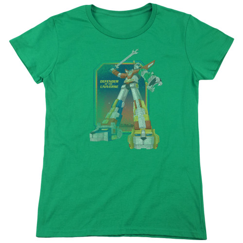 Image for Voltron Woman's T-Shirt - Distressed Defender