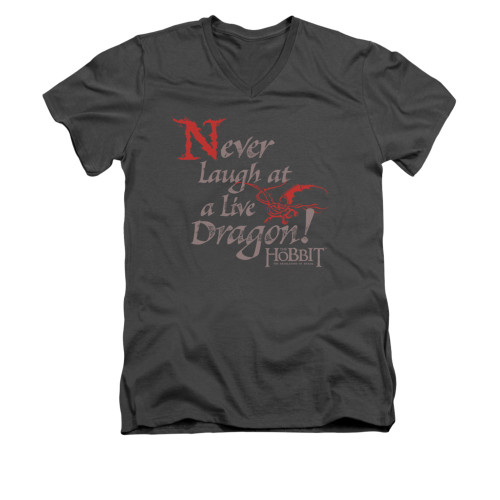 The Hobbit V-Neck T-Shirt - Never Laugh