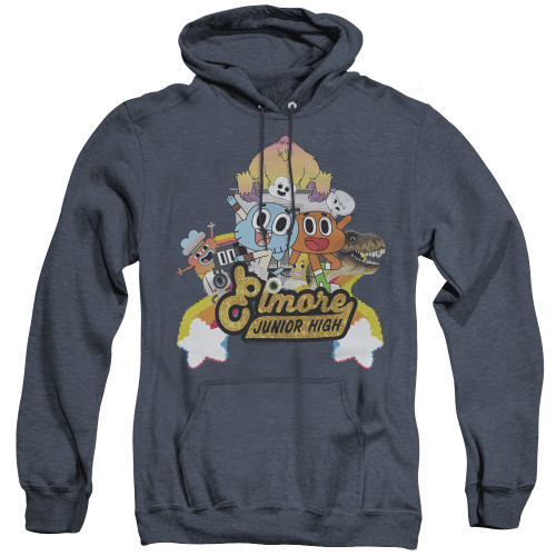 Image for The Amazing World of Gumball Heather Hoodie - Elmore Junior High