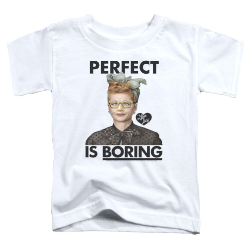 Image for I Love Lucy Toddler T-Shirt - Perfect is Boring