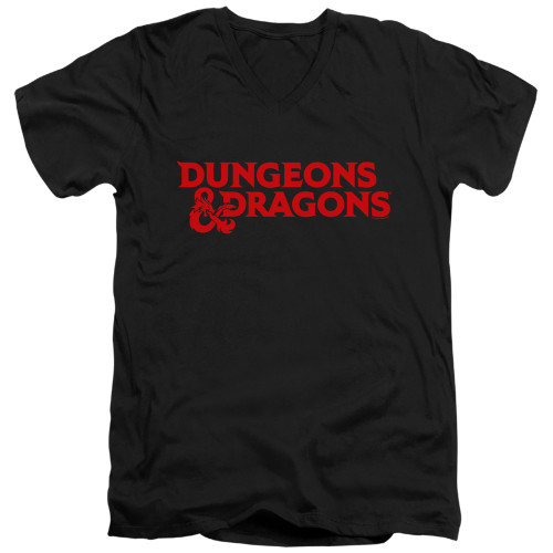 Image for Dungeons and Dragons T-Shirt - V Neck - Type Logo