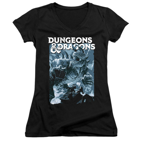 Image for Dungeons and Dragons Girls V Neck T-Shirt - Tarrasque