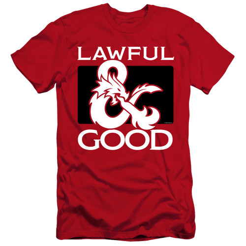Image for Dungeons and Dragons Premium Canvas Premium Shirt - Lawful Good