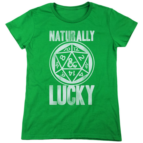 Image for Dungeons and Dragons Woman's T-Shirt - Naturally Lucky
