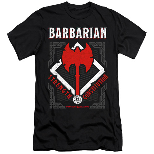 Image for Dungeons and Dragons Premium Canvas Premium Shirt - Barbarian