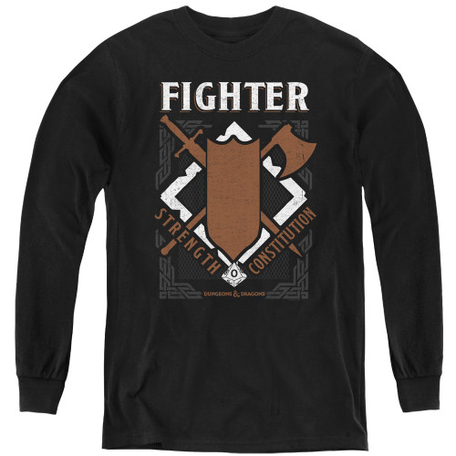 Image for Dungeons and Dragons Youth Long Sleeve T-Shirt - Fighter