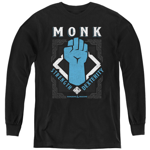 Image for Dungeons and Dragons Youth Long Sleeve T-Shirt - Monk