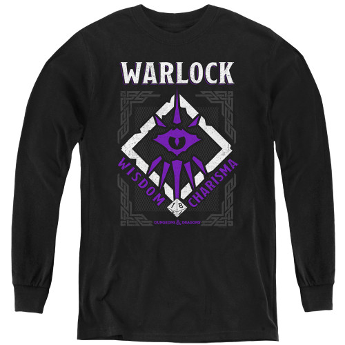 Image for Dungeons and Dragons Youth Long Sleeve T-Shirt - Warlock