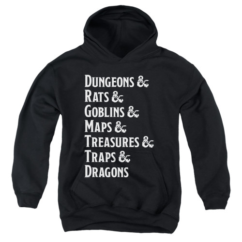 Image for Dungeons and Dragons Youth Hoodie - Dungeon List