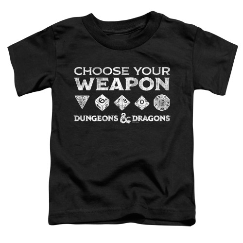 Image for Dungeons and Dragons Toddler T-Shirt - Choose Your Weapon